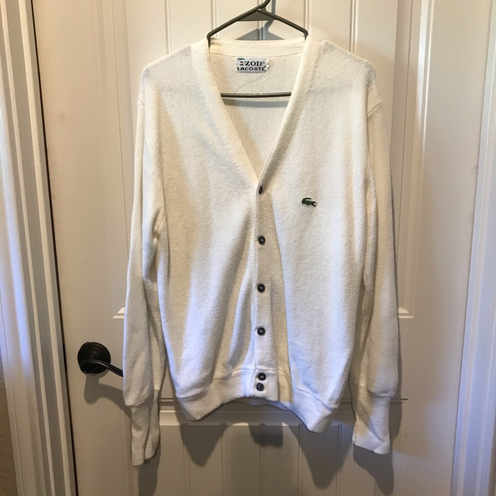 Izod button up sweater.